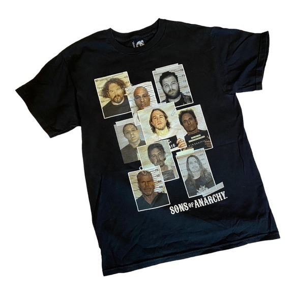 SONS OF ANARCHY MUGSHOT t-shirt. Men’s size medium - Picture 1 of 4